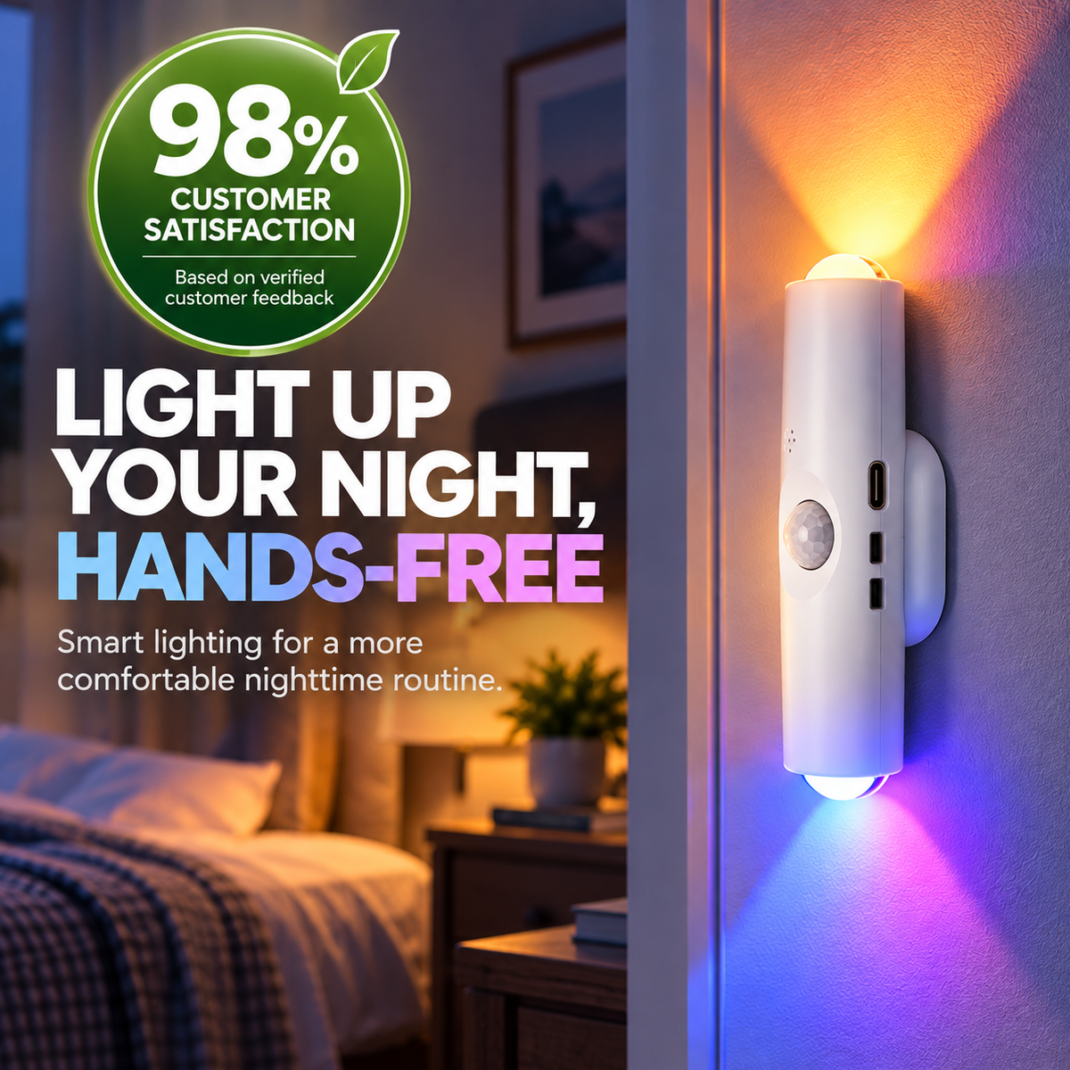 Motion Sensor LED Night Light