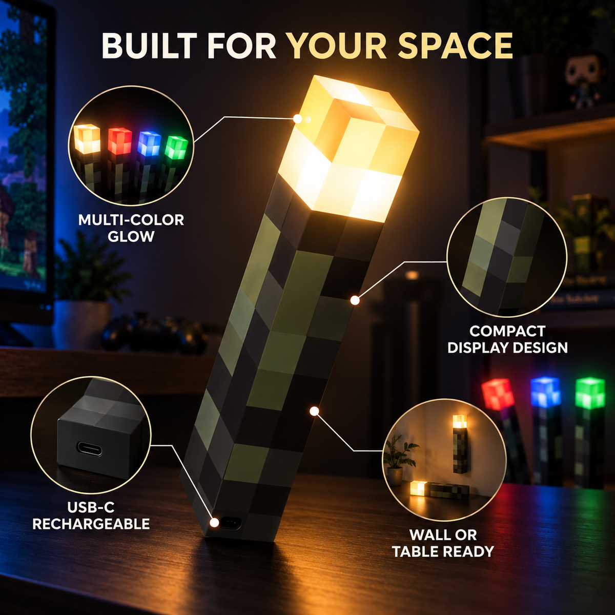 Minecraft Torch Light